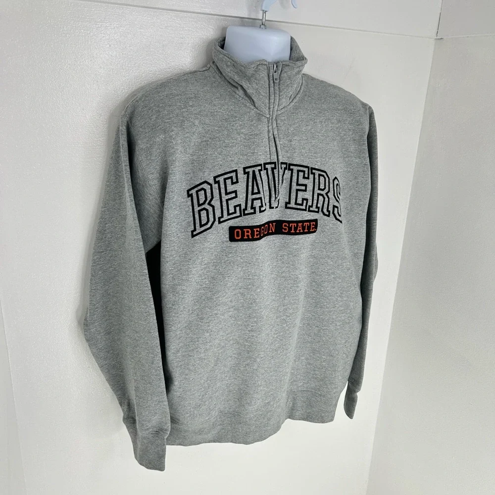 Oregon State Beavers Champion‎ 1/4 Zip Sweatshirt Pullover Size Large Collegiate